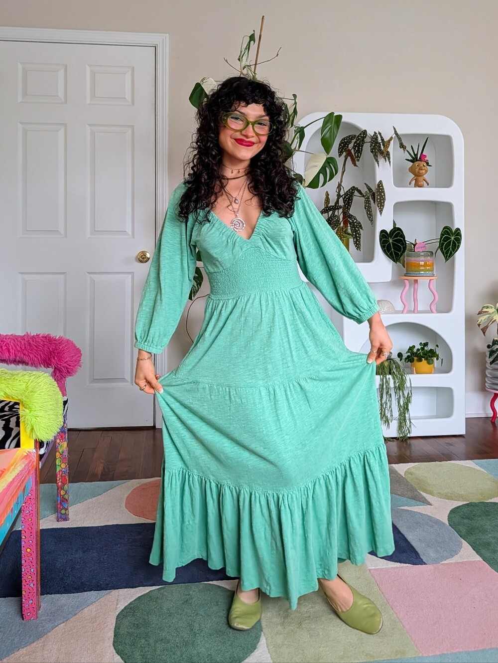 Marine Layer green maxi dress
